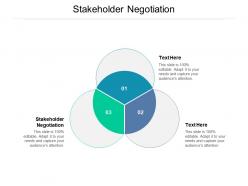 Stakeholder negotiation ppt powerpoint presentation slides templates cpb