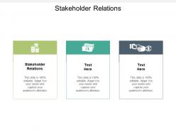 Stakeholder relations ppt powerpoint presentation infographic template templates cpb