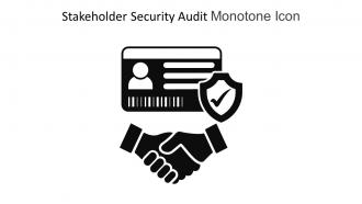 Stakeholder Security Audit Monotone Icon In Powerpoint Pptx Png And Editable Eps Format