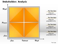 Stakeholders analysis powerpoint presentation slide template
