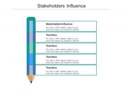 Stakeholders influence ppt powerpoint presentation portfolio show cpb
