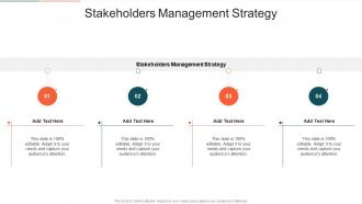 Stakeholders Management Strategy In Powerpoint And Google Slides Cpb