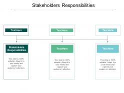 Stakeholders responsibilities ppt powerpoint presentation slides cpb