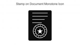 Stamp On Document Monotone Icon In Powerpoint Pptx Png And Editable Eps Format