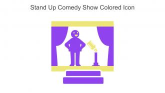 Stand Up Comedy Show Colored Icon In Powerpoint Pptx Png And Editable Eps Format