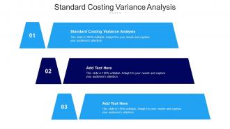 Standard Costing Variance Analysis Ppt Powerpoint Presentation Infographics Cpb