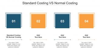 Standard Costing Vs Normal Costing Ppt Powerpoint Presentation Pictures Cpb