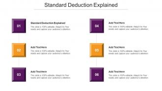 Standard Deduction Explained Ppt Powerpoint Presentation Professional Design Cpb