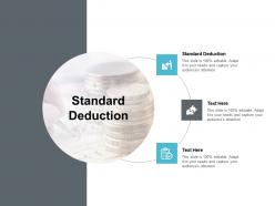 Standard deduction ppt powerpoint presentation icon infographics cpb
