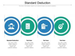 Standard deduction ppt powerpoint show background designs cpb