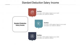 Standard deduction salary income ppt powerpoint presentation outline show cpb