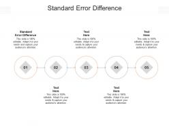 Standard error difference ppt powerpoint presentation gallery rules cpb