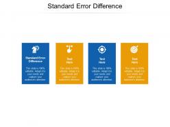 Standard error difference ppt powerpoint presentation model graphics cpb