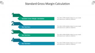 Standard gross margin calculation ppt powerpoint presentation slides gridlines cpb