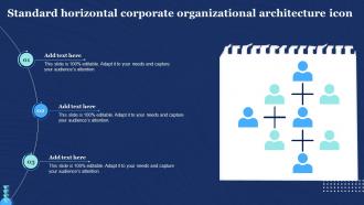 Standard Horizontal Corporate Organizational Architecture Icon