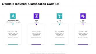 Standard Industrial Classification Code List In Powerpoint And Google Slides Cpb