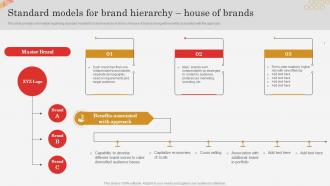 Standard Models For Brand Hierarchy House Of Brands Successful Brand Expansion Through