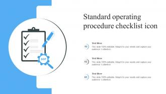 Standard Operating Procedure Checklist Icon