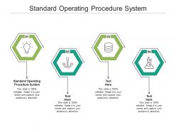 Standard operating procedure system ppt powerpoint presentation professional portfolio cpb