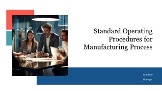 Standard Operating Procedures For Manufacturing Process PPT Example AT