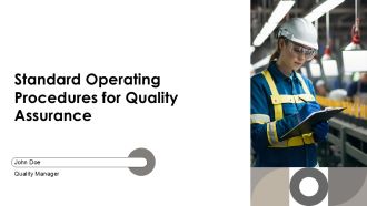 Standard Operating Procedures For Quality Assurance PPT Template AT