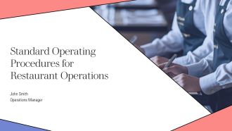 Standard Operating Procedures For Restaurant Operations PPT Example AT