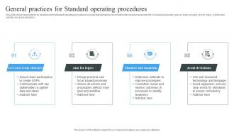 Standard Operating Procedures Powerpoint Ppt Template Bundles PPT Sample