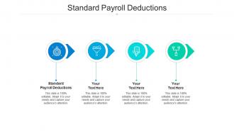 Standard payroll deductions ppt powerpoint presentation pictures slideshow cpb