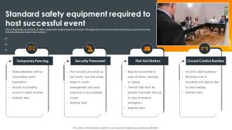 Standard Safety Equipment Required To Host Successful Event Impact Of Successful Product Launch Event