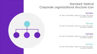Standard Vertical Corporate Organizational Structure Icon