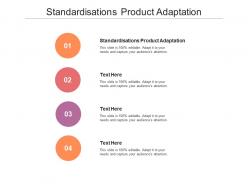 Standardisations product adaptation ppt powerpoint presentation file graphics cpb