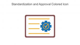 Standardization And Approval Colored Icon In Powerpoint Pptx Png And Editable Eps Format