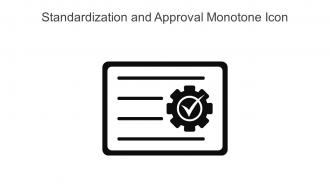 Standardization And Approval Monotone Icon In Powerpoint Pptx Png And Editable Eps Format