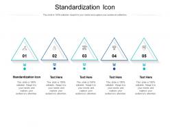 Standardization icon ppt powerpoint presentation summary graphics example cpb