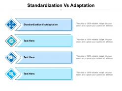 Standardization vs adaptation ppt powerpoint presentation portfolio introduction cpb
