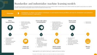 Standardize And Industrialize Machine Learning Models How Digital Transformation DT SS