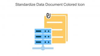Standardize Data Document Colored Icon In Powerpoint Pptx Png And Editable Eps Format