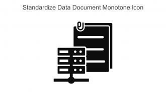 Standardize Data Document Monotone Icon In Powerpoint Pptx Png And Editable Eps Format