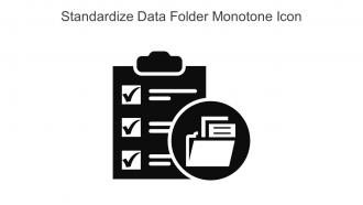 Standardize Data Folder Monotone Icon In Powerpoint Pptx Png And Editable Eps Format