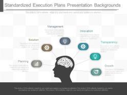 Standardized execution plans presentation backgrounds