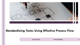 Standardizing Tasks Using Effective Process Flow PPT Template AT
