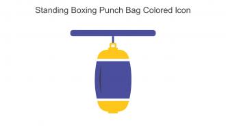 Standing Boxing Punch Bag Colored Icon In Powerpoint Pptx Png And Editable Eps Format