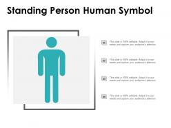 Standing person human symbol