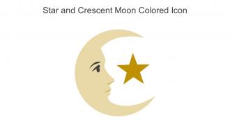 Star And Crescent Moon Colored Icon In Powerpoint Pptx Png And Editable Eps Format