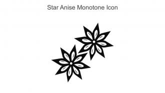 Star Anise Monotone Icon In Powerpoint Pptx Png And Editable Eps Format