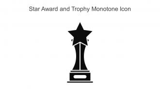 Star Award And Trophy Monotone Icon In Powerpoint Pptx Png And Editable Eps Format