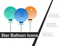 Star balloon icons