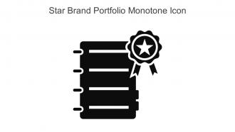 Star Brand Portfolio Monotone Icon In Powerpoint Pptx Png And Editable Eps Format