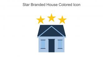 Star Branded House Colored Icon In Powerpoint Pptx Png And Editable Eps Format