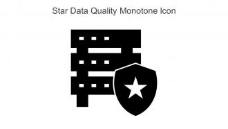 Star Data Quality Monotone Icon In Powerpoint Pptx Png And Editable Eps Format